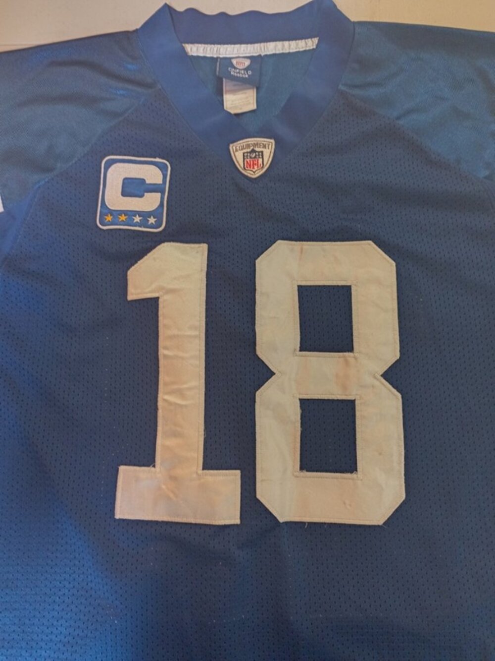 Vintage Reebok Peyton Manning Indianapolis Colts NFL Football Jersey 52 XXL